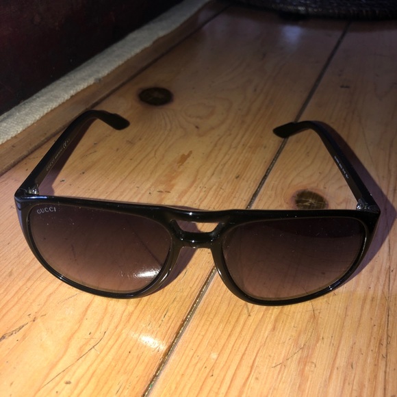 Gucci Black Bileu Square Gradient Glasses - Picture 2 of 8